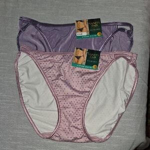 Vanity Fair Women's Illuminat String Bikini Panties - Set Of 2 Size 6 M